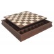 II PASAULINIS KARAS: unikalūs šachmatai su žaidimo lenta + riešutmedžio dėžė