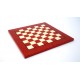 TROY BATTLE: Handpainted Chess Set with Luxurious Briar Erable Wood Chessboard