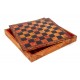 PIRATES: Handpainted Chess with Leatherette Chessboard & Box + CHECKER SET