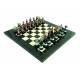 NORDIC WARRIORS: Handpainted Chess with Wooded Briar Erable Chessboard