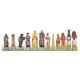 ROMANS vs EGYPTIANS: Handpainted Chess Set with Leatherette Chessboard