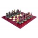 CRUSADERS vs TURKEY: Beautiful Chess Set with Briar Erable Wood Chessboard