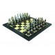 CIVIL-WAR: Beautiful Chess Set with Ebony Style Wooden Chessboard