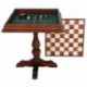 Įspūdingi XL šachmatai su staliuku iš vertingos medienos