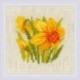 Yellow Narcissus cross stitch kit by RIOLIS Ref. no.: 1841