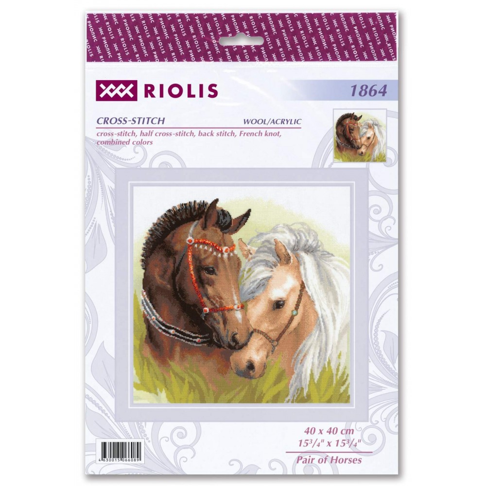 RIOLIS cross stitch kit Horse Girl