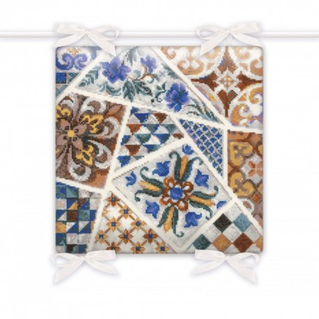 Cushion Mosaic cross stitch kit by RIOLIS Ref. no.: 1871