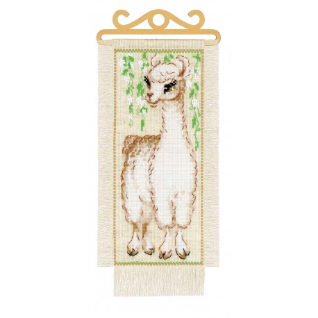 Alpaca cross stitch kit by RIOLIS Ref. no.: 1890