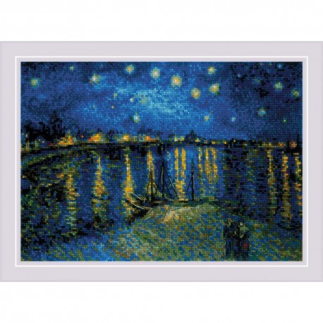 Starry Night Over the Rhone - Van Gogh cross stitch kit by RIOLIS Ref. no.: 1884