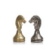 solid metal chess set