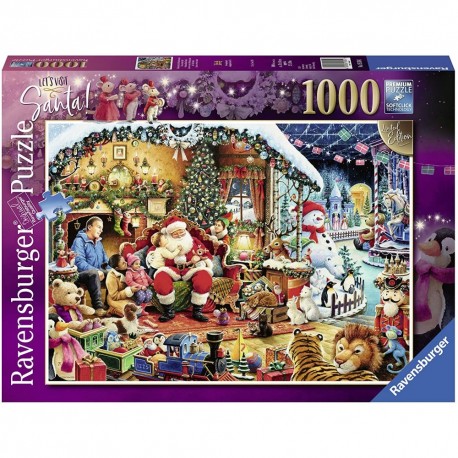 Puzzle 1000 Lets Visit Santa! - RAVENSBURGER dėlionė