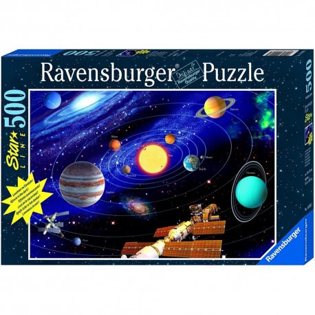 Puzzle StarLine 500 Sun System - RAVENSBURGER dėlionė