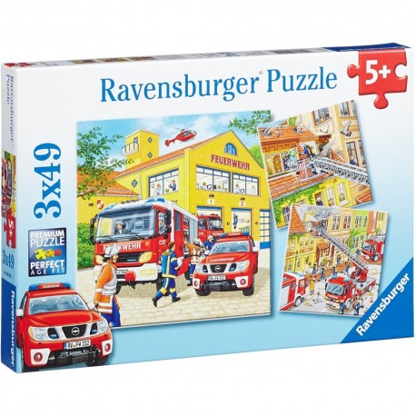 Fire Brigade - Puzzle 3X49 - RAVENSBURGER dėlionė