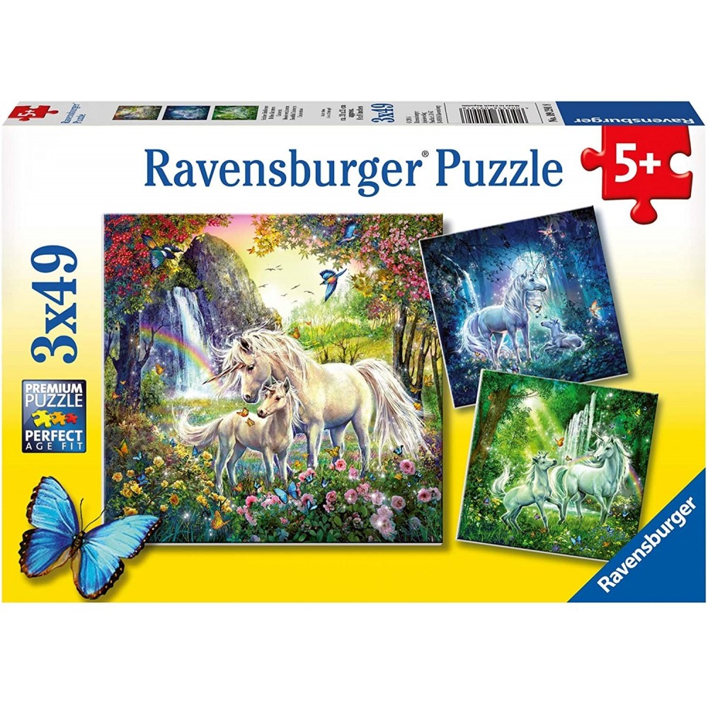 132188 Ravensburger Puzzle Chevaux dans Un Champ De Fleurs 300 Pièces