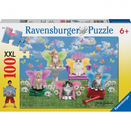 Puzzle 100: Cats Wings - RAVENSBURGER dėlionė