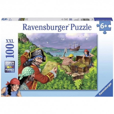 Puzzle 100: Pirates Treasure - RAVENSBURGER dėlionė