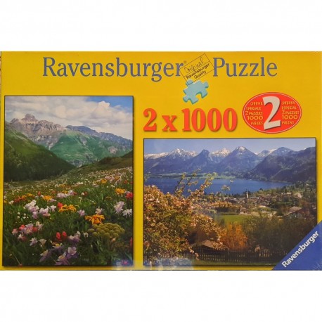 2 x 1000 Nature Puzzles