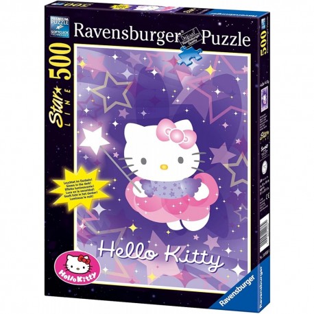Starline Puzzle 500 Hello Kitty Star Magic - švytinti RAVENSBURGER dėlionė