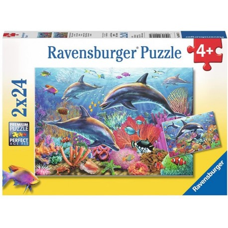 2X24 Puzzles: Underwater Beauty - RAVENSBURGER dėlionė