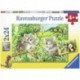 2X24 Puzzles: Sweet Koalas and Pandas - RAVENSBURGER dėlionė