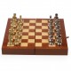 Beautiful Chess Set With Georgeous Mahogany Carrying case/board