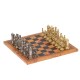 King Arthur inspired Chess Pieces with Leatherlike MAP Chess Board