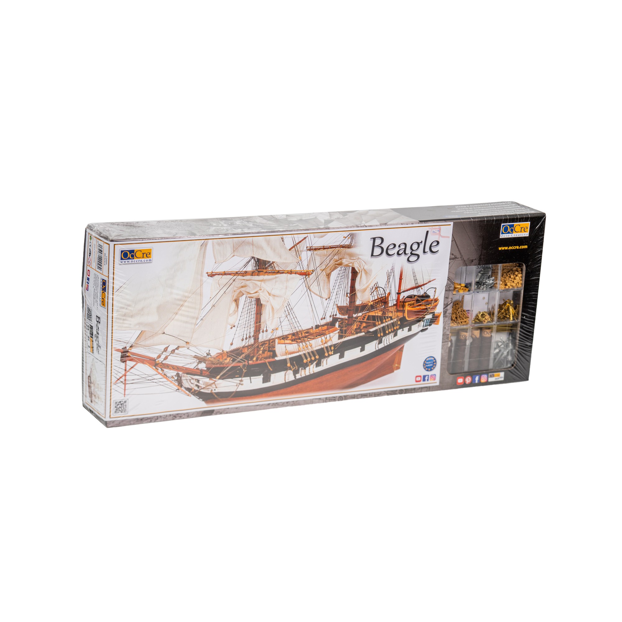 HMS Beagle scale 1:60 OcCre 12005 wooden model ship kit 