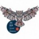 Owl totem - unikali MEDINĖ dėlionė iš 213 detalių