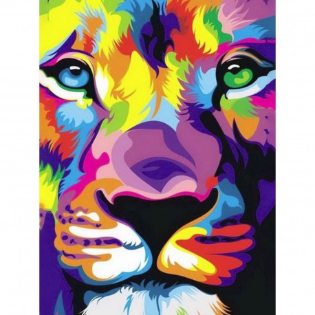 Deimantinis paveikslas Lion's Look WD288 15*20 cm