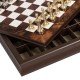 Luxurious Metal Chess With Wooden Box