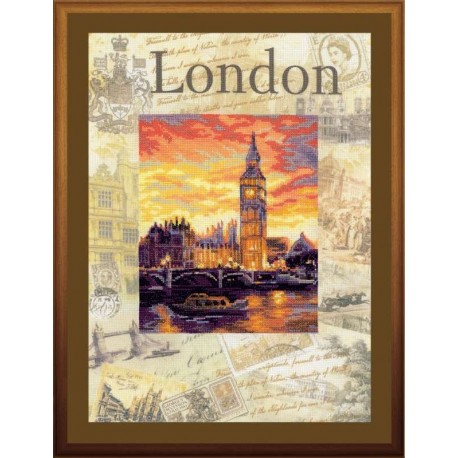 Cities of the World. London - Cross Stitch Kit from RIOLIS Ref. no.:0019 PT