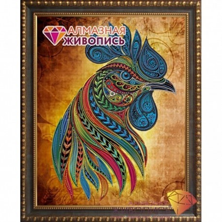 Diamond painting Rooster - Water Force AZ-3002 Size: 40х50