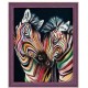 Diamond Painting Kit Colourful Zebras AZ-1556 40_50cm