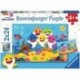 Baby Shark and family 2 x 24 Puzzle