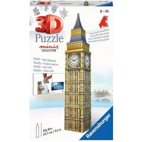 3D Mini Puzzle - Big Ben 54 Piece Puzzle