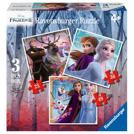 Puzzle 3in1 Disney Frozen II - RAVENSBURGER dėlionė