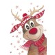 Deimantinis paveikslas Christmas Deer WD109 20*30 cm