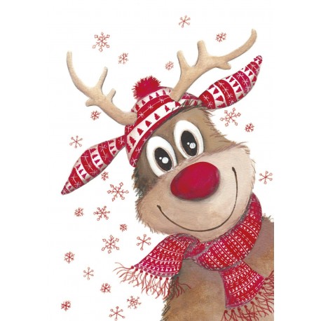 Deimantinis paveikslas Christmas Deer WD109 20*30 cm