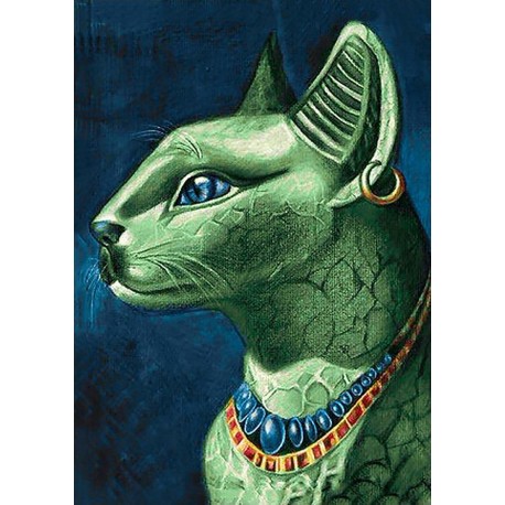 Deimantinis paveikslas Emerald Cat WD141 27*38 cm