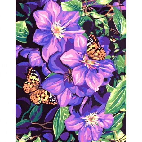 Deimantinis paveikslas Lilac Bouquet AZ-1133 Dydis: 40х50