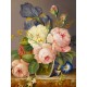 Deimantinis paveikslas Vintage Bouquet AZ-1512 Dydis: 30х40