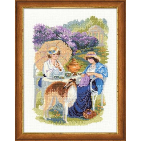 The Russian country estate. The Lilac Blossoms - Cross Stitch Kit from RIOLIS Ref. no.:1141
