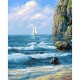 Paint by number kit: White sail 40x50 cm A143T