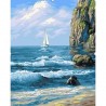 Paint by number kit: White sail 40x50 cm A143T