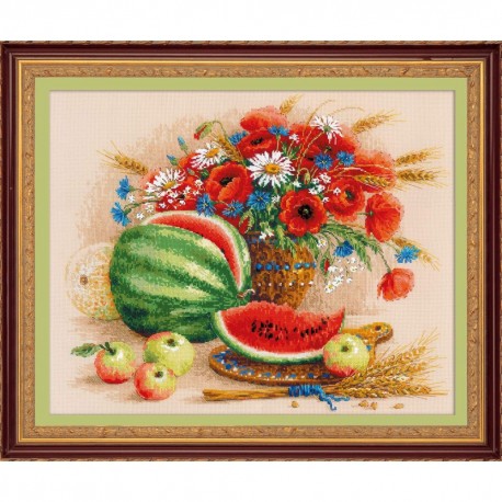 Still life with Watermelon cross stitch kit by RIOLIS Ref. no.: 100/060