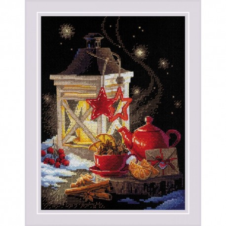Winter Tea Time cross stitch kit by RIOLIS Ref. no.: 1977