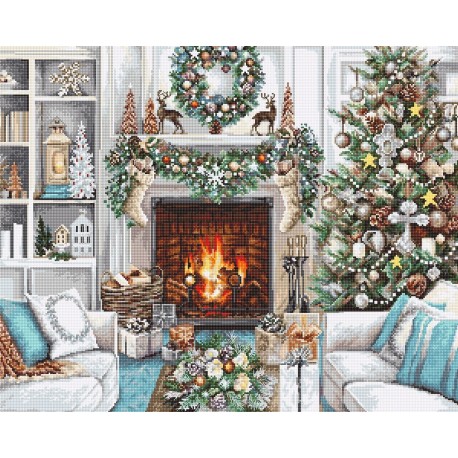 Christmas Interior Design SB2394 - Cross Stitch Kit