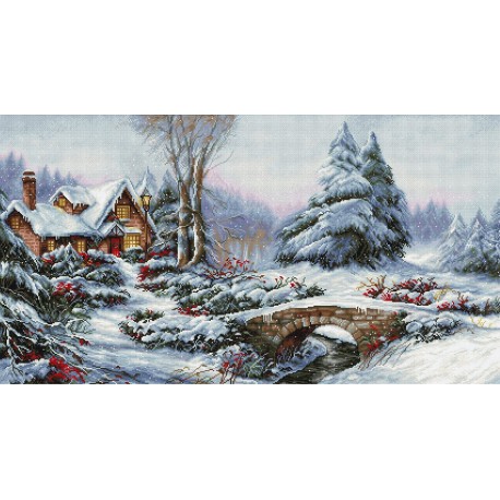 Winter landscape SBU5002 - Cross Stitch Kit