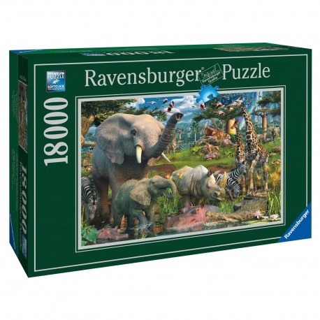 Ravensburger dėlionė "Puzzle 18000 At the Waterhole"