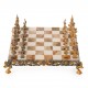 Gulliver and Lilliputians II: Luxurious Chess Set from Bronze finished using Real 24k Gold